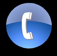 e-telefon-blau